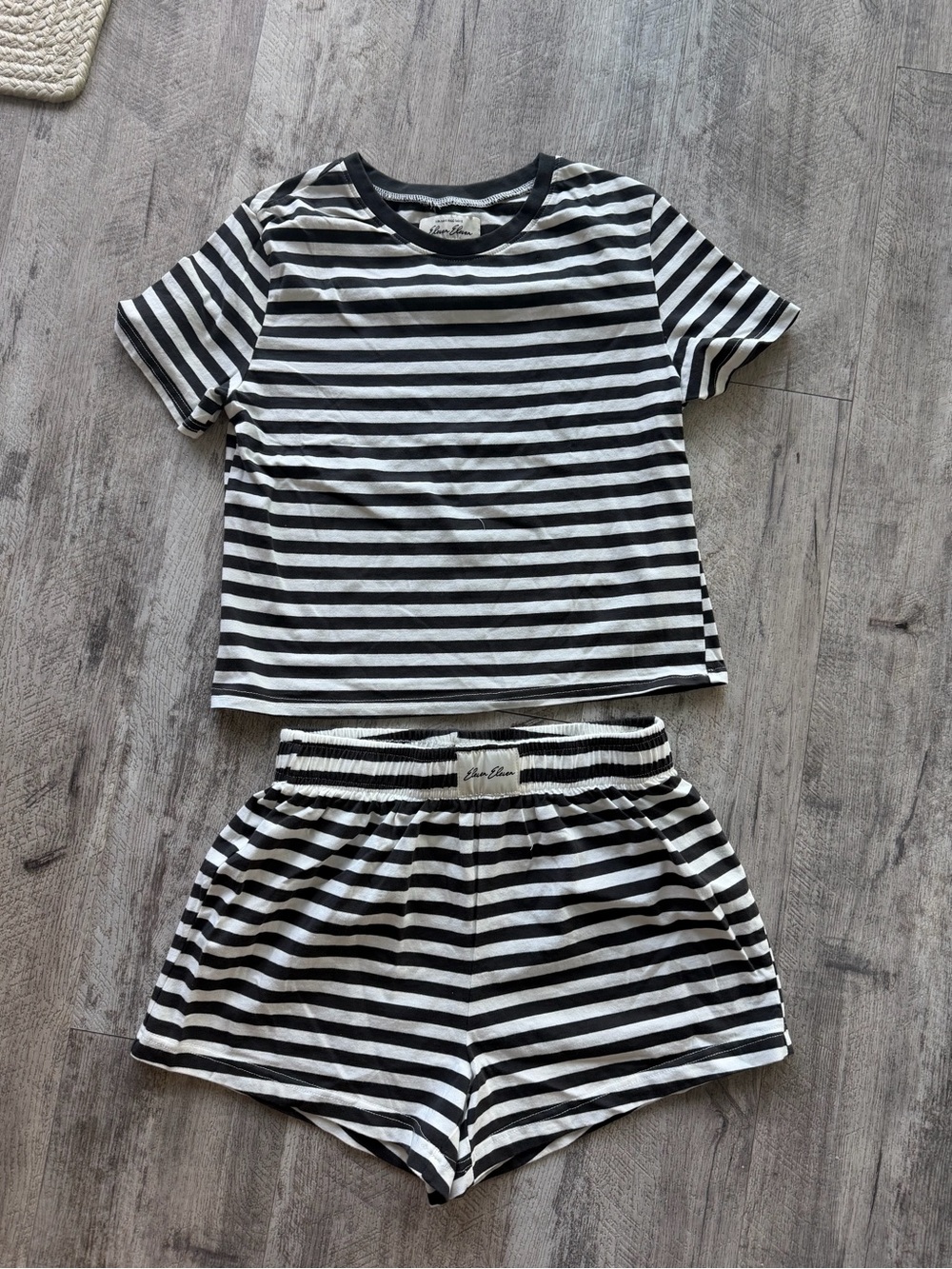 Eleven eleven striped set